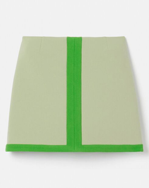 Jupe en toile double jade