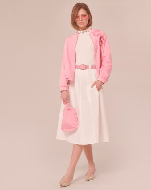 Jupe en coton blanche
