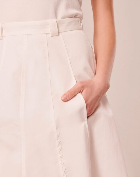 Jupe en coton blanche