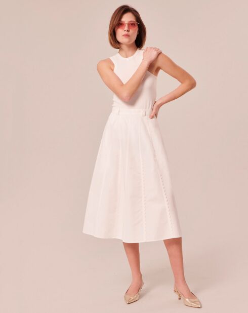 Jupe en coton blanche