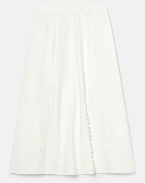 Jupe en coton blanche