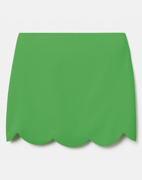 Jupe en crêpe verte