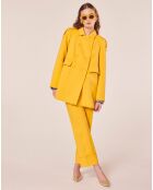 Manteau en double coton jaune