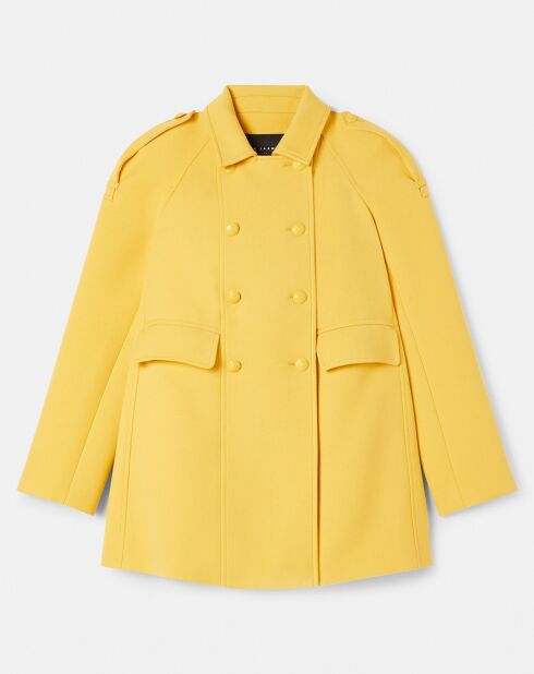 Manteau en double coton jaune