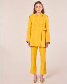Manteau en double coton jaune