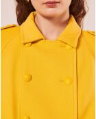 Manteau en double coton jaune