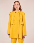 Manteau en double coton jaune