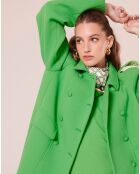 Manteau en double coton vert