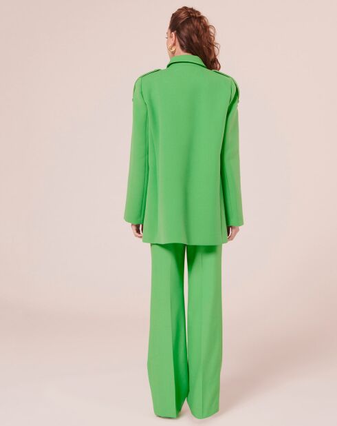 Manteau en double coton vert