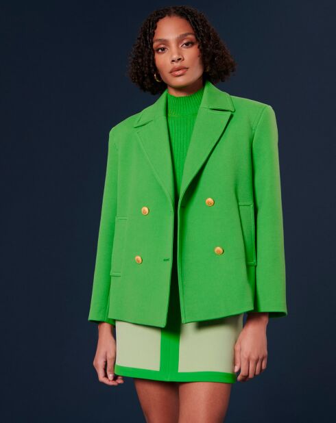 Manteau en double coton vert