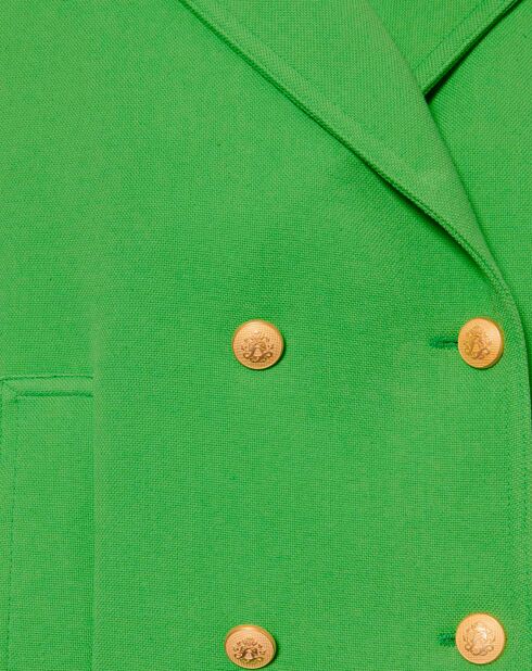 Manteau en double coton vert