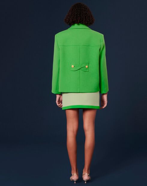 Manteau en double coton vert
