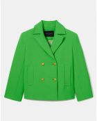 Manteau en double coton vert