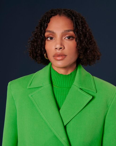 Manteau en double coton vert