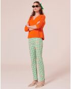 Pantalon en vichy vert