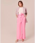 Pantalon Coton Biologique en popeline blush