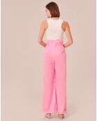 Pantalon Coton Biologique en popeline blush