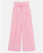 Pantalon Coton Biologique en popeline blush