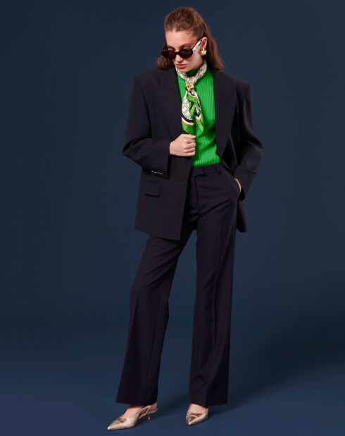 Pantalon en Laine froide mélangée nocturne