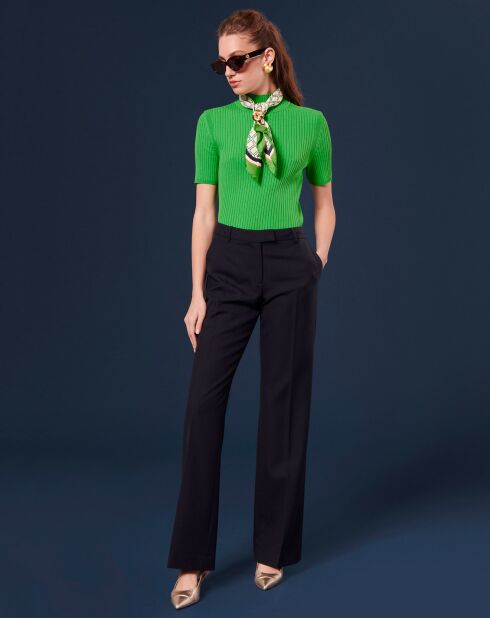 Pantalon en Laine froide mélangée nocturne