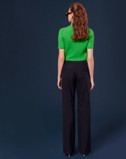 Pantalon en Laine froide mélangée nocturne