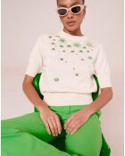 Pantalon en Laine froide mélangée vert