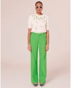 Pantalon en Laine froide mélangée vert
