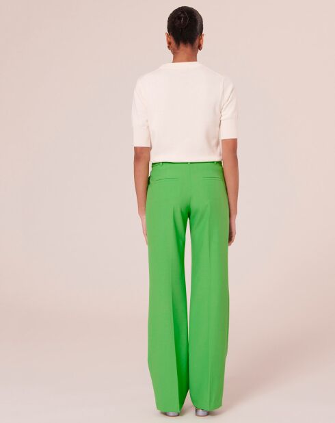 Pantalon en Laine froide mélangée vert