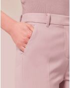 Pantalon en Laine froide mélangée parme