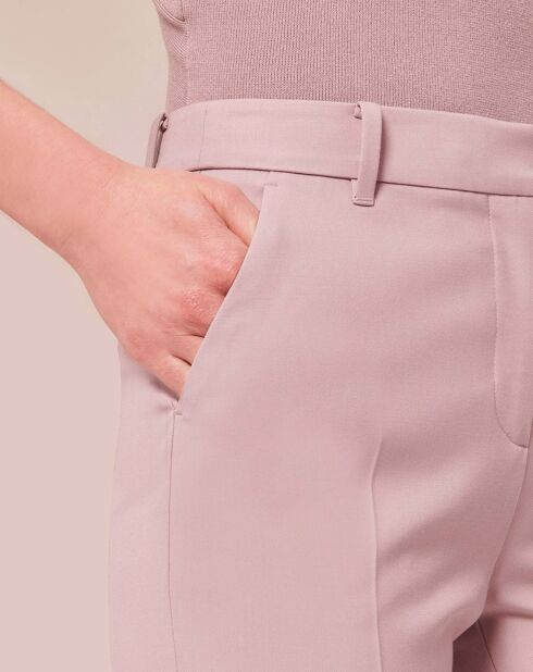 Pantalon en Laine froide mélangée parme