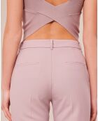 Pantalon en Laine froide mélangée parme