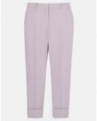 Pantalon en Laine froide mélangée parme