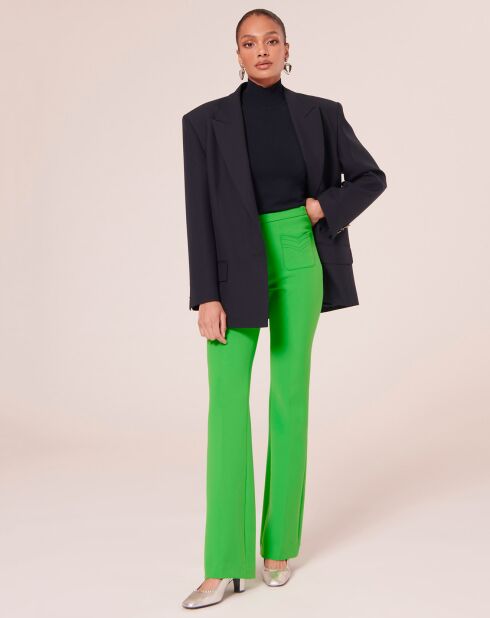 Pantalon en toile double vert