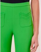 Pantalon en toile double vert