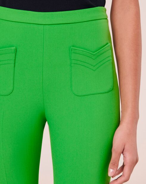 Pantalon en toile double vert