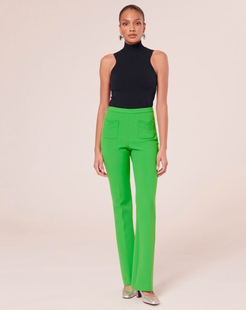 Pantalon en toile double vert
