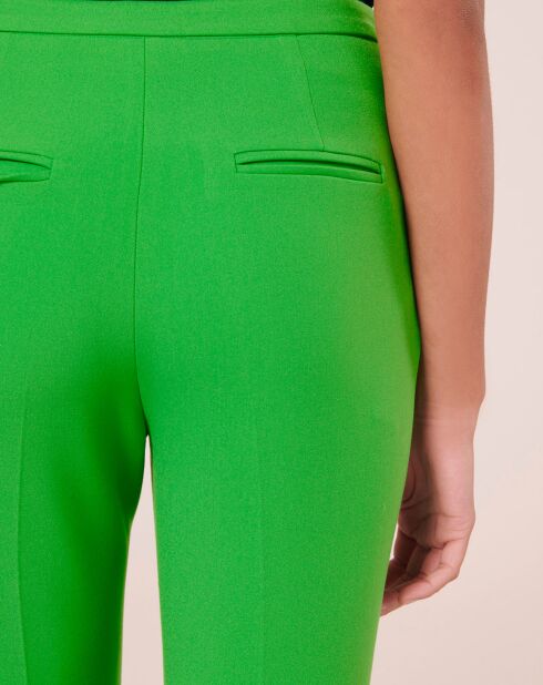 Pantalon en toile double vert