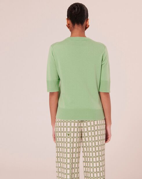 Pull en Laine & Coton Biologique jade