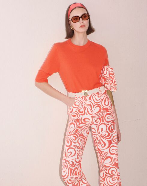 Pull en Laine & Coton Biologique corail