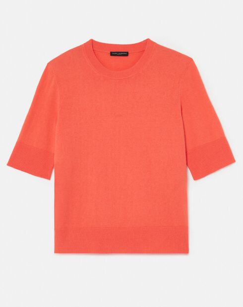 Pull en Laine & Coton Biologique corail