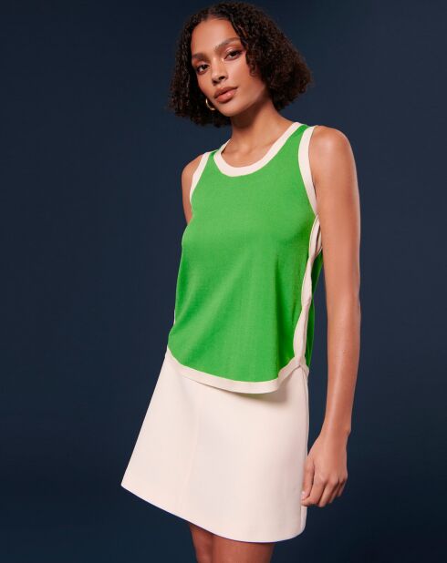 Débardeur en coton vert