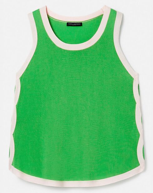 Débardeur en coton vert