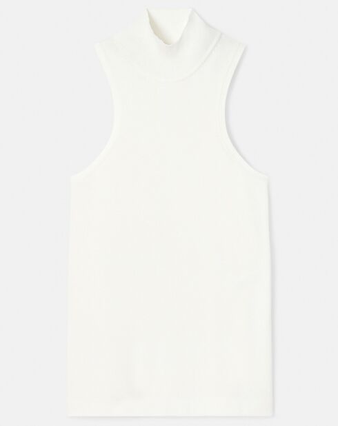 Pull irisé ecru