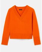 Pull en Laine mérinos & Alpaga orange
