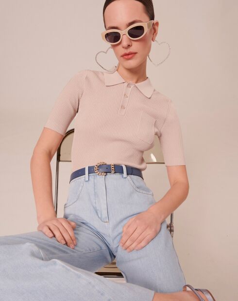 Pull en maille naturel