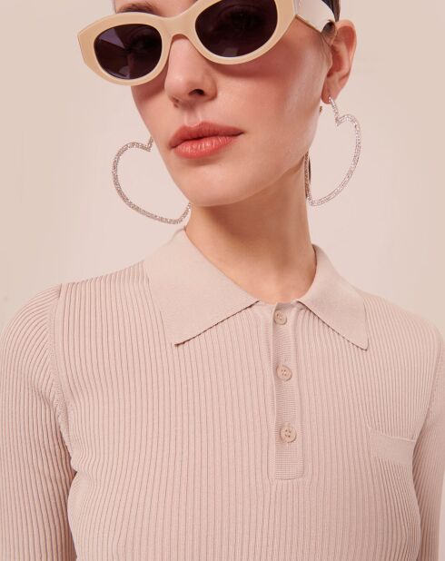 Pull en maille naturel