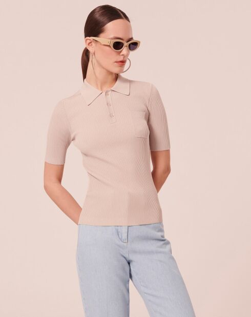 Pull en maille naturel