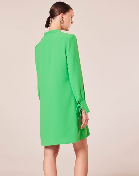 Robe en crêpe verte