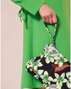 Robe en crêpe verte