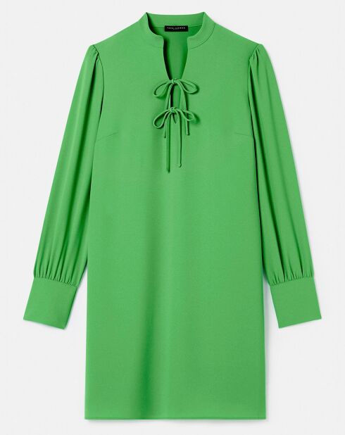 Robe en crêpe verte